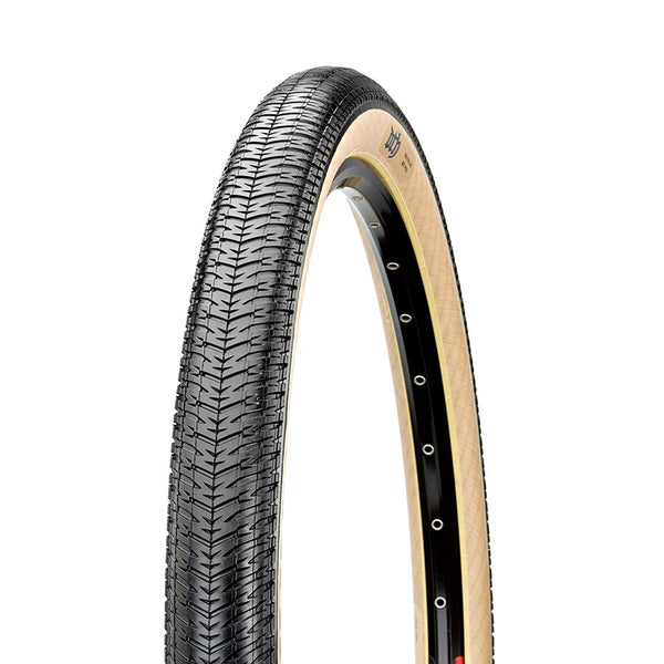 Maxxis DTH Tire - 26 x 2.3 Clincher Folding Black/Dark Tan Dual EXO
