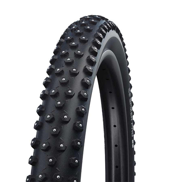 Schwalbe Ice Spiker Pro Tire - 27.5 x 2.6 Tubeless Folding BLK Performance RaceGuard Double Defense 344 Aluminum Studs