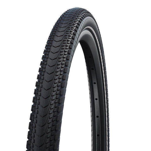 Schwalbe Marathon Almotion Tire - 700 x 38 Clincher Folding BLK/Reflective Evolution Line V-Guard