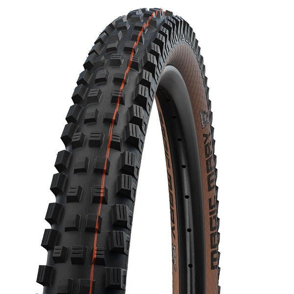 Schwalbe Magic Mary Tire - 29 x 2.4 Tubeless Folding BLK/Bronze Evolution Line Super Gravity Addix Soft