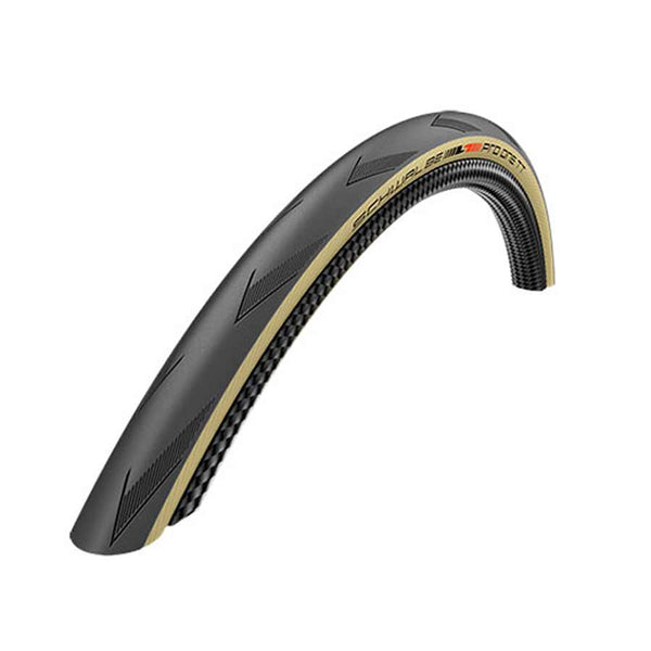 Schwalbe Pro One TT Tire - 700 x 28 Tubeless Folding BLK/Tan Evolution Line Addix Race