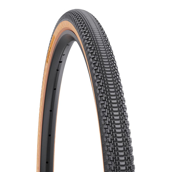 WTB Vulpine Tire - 700 x 36 TCS Tubeless Folding BLK/Tan Light/Fast Rolling Dual DNA