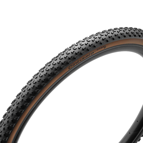 Pirelli Cinturato Gravel S Tire - 700 x 45 Tubeless Folding Black/Tan