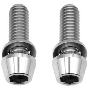 Better Bolts Ti Post Mount Caliper Bolts 18mm Silver 2/Count