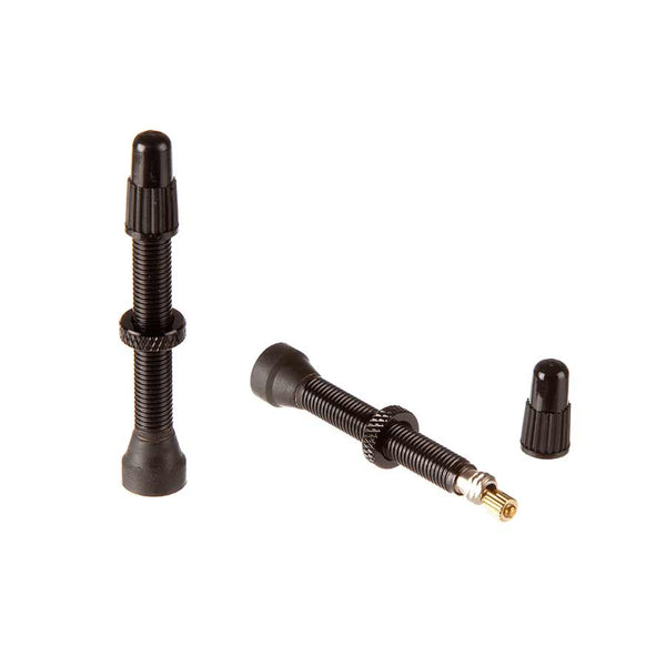 Stans Alloy Presta Valve Stem 44mm Univ Blk Pair >