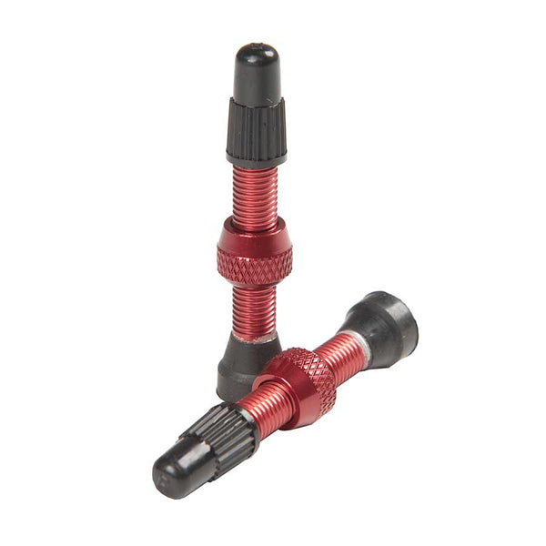 Stans NoTubes Alloy Valve Stems - 35mm Pair Red