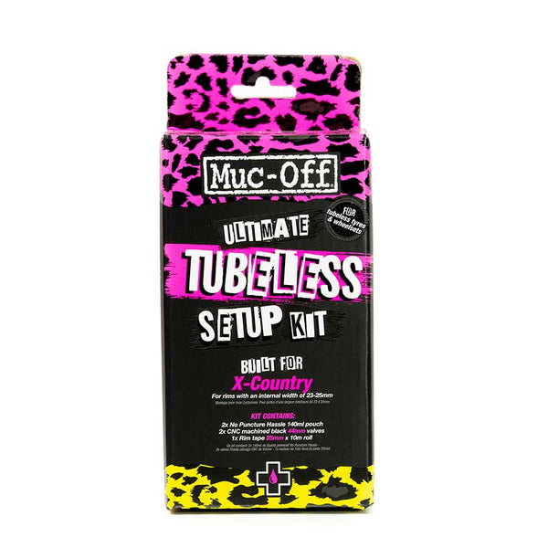 Muc-Off Ultimate Tubeless Kit - XC/Gravel 25mm Tape 44mm Valves