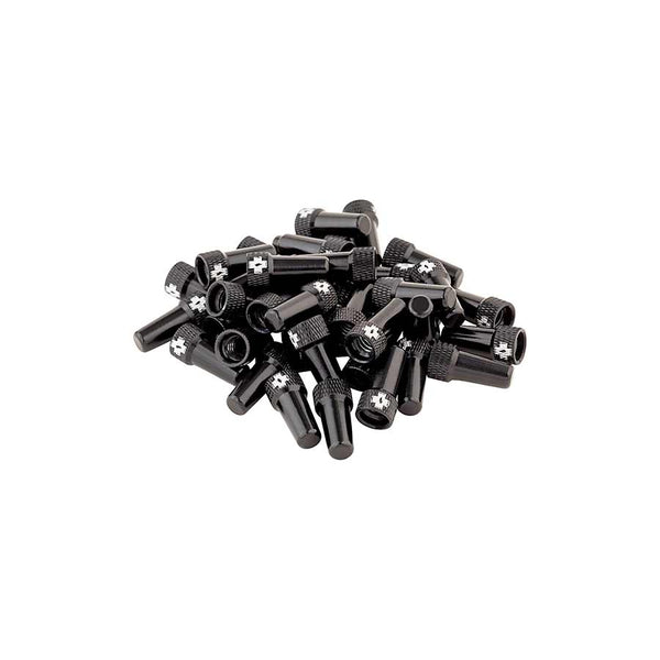 Muc-Off Tubeless Valve Box Refill -  Black Cap Pack of 40