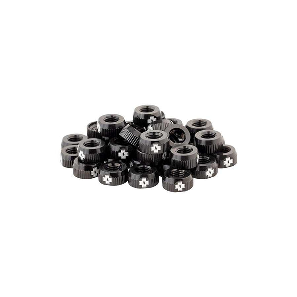 Muc-Off Tubeless Valve Box Refill -  Black Lock Nut Pack of 40