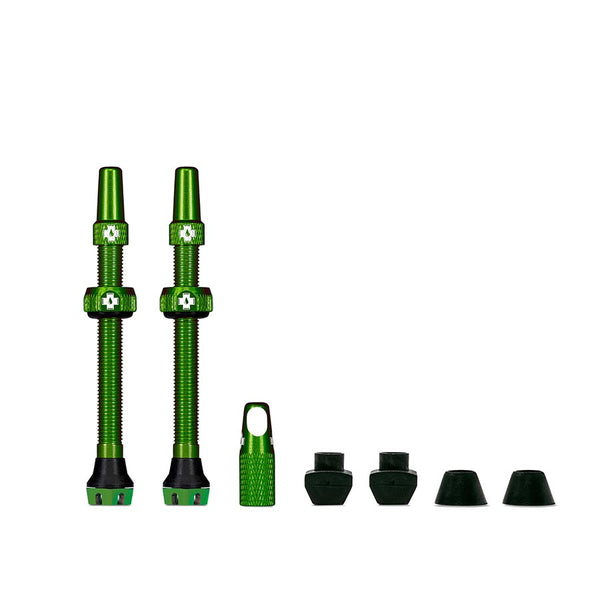 Muc-Off V2 Tubeless Valve Kit - Green 60mm Pair