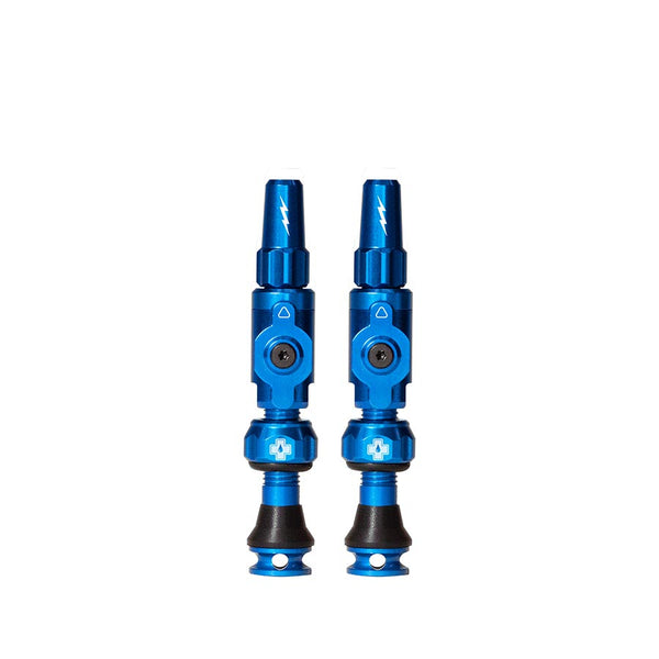 Muc-Off Big Bore Hybrid Small Tubeless Valve Hybrid 30mm Blue Pair