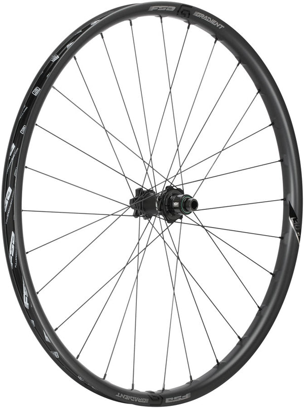 Full Speed Ahead Gradient Carbon i30 Rear Wheel - 27.5" 12 x 148mm 6-Bolt XD Carbon BLK