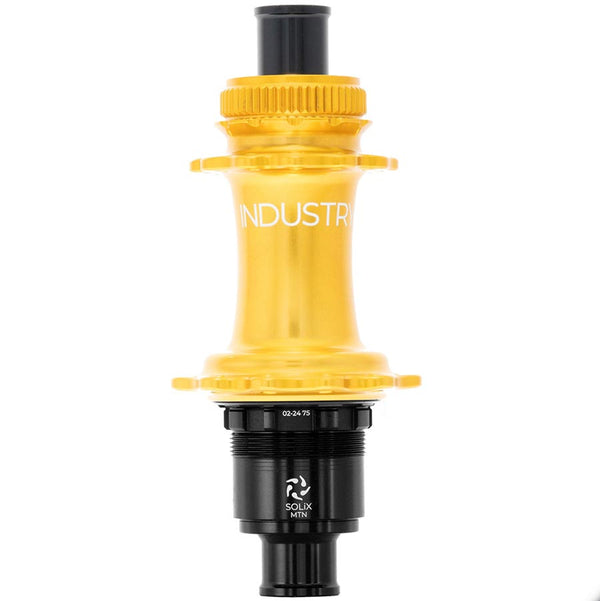 Industry Nine Solix M Classic Rear MS Disc Hub Rear 24H 12mm TA 148mm Shimano Micro Spline Gold