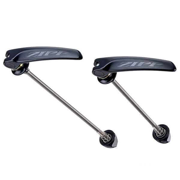 Zipp Tangente Quick Release Skewer Set - 100mm/130mm Titanium BLK With BLK Logo