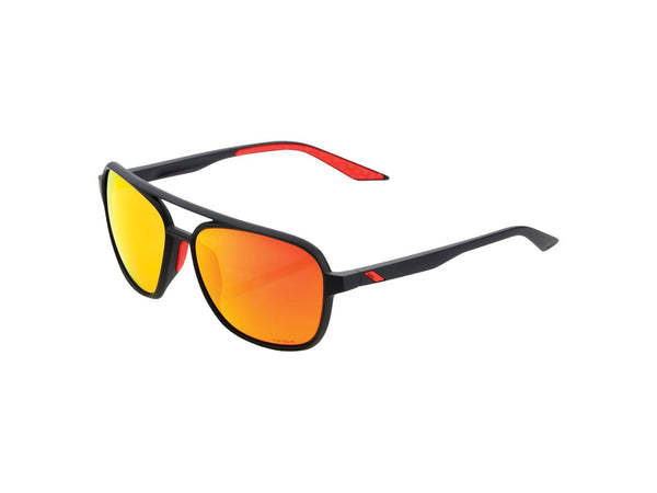 100% Kasia Black/HiPER Red Lens Eyewear