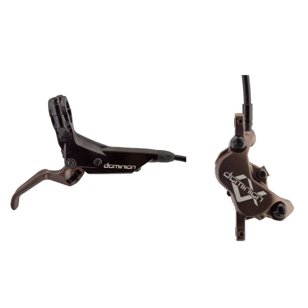 Hayes Dominion A4 Disc Brake Lever - Front Rear Hydraulic Post Mount 1000mm Hose BLK/Bronze