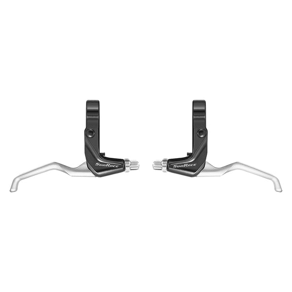 Sunrace BL-M400 Brake Levers Silver/Black Pair 2 Finger