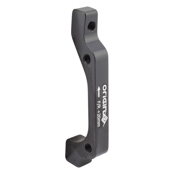 Origin8 Vise IS Mount to Post Mount Disc Adapter FT/RR IS Mount Post Mount Black +20mm