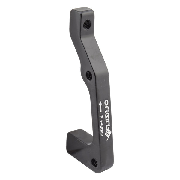 Origin8 Vise IS Mount to Post Mount Disc Adapter FT 160mm to 203mm IS Mount Post Mount Black +43mm