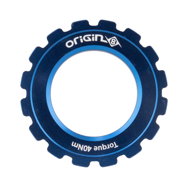 Origin8 CenterLock Disc Lockring Blue Rotor