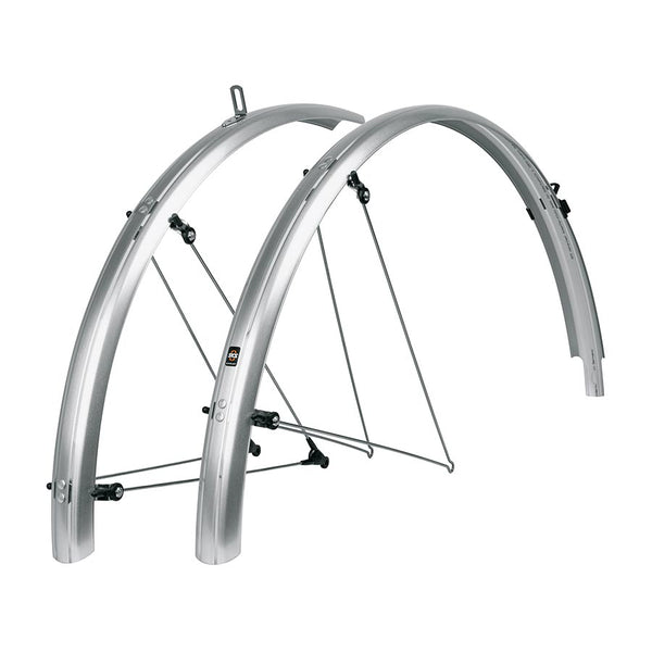 SKS B45 Bluemels Full Coverage Fender Set - 45mm 700 x 28-37 Silver