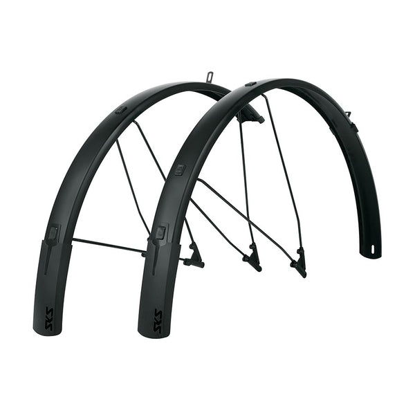 SKS B56 Bluemels Style Full Coverage Fender Set - 56mm 700 x 38-47 Matte BLK