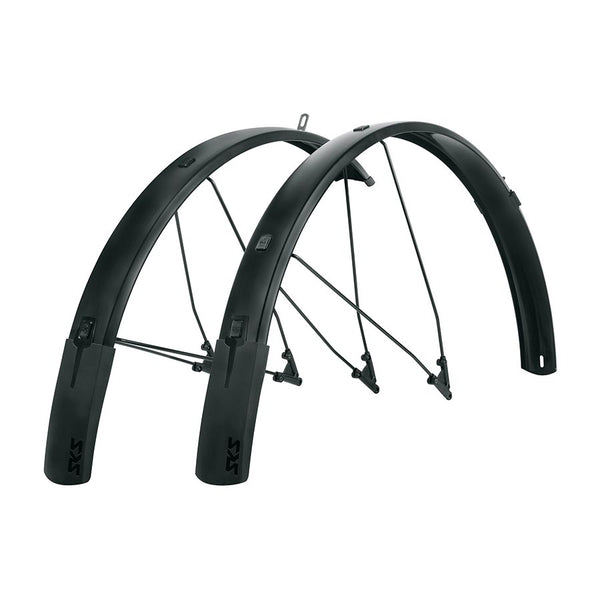 SKS B65 Bluemels Style Full Coverage Fender Set - 65mm 27.5/29/700 x 1.75-2.25" Matte BLK