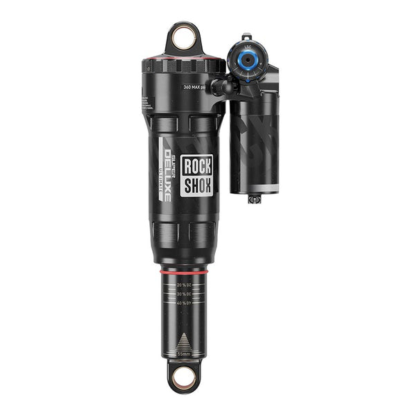 RockShox Super Deluxe Ultimate C2 Rear shock 210x55 Shaft Eyelet: Standard Body Eyelet: No Bushing 0Neg/2Pos Tokens Reb55/Comp30 Lockout 4t