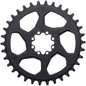 Samox Gold Direct Mount Chainring - 34t 8-Bolt 3mm Offset Aluminum Sandblast Anodized BLK