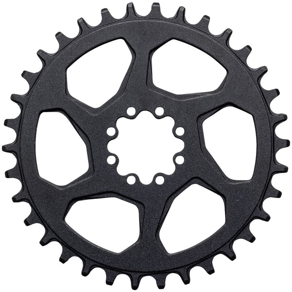 Samox Gold Direct Mount Chainring - 34t 8-Bolt 3mm Offset Aluminum Sandblast Anodized BLK