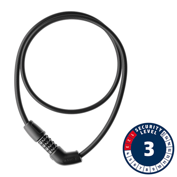 Abus Cavo 3410C Cable lock Combination 10mm 85cm 2.8' Black