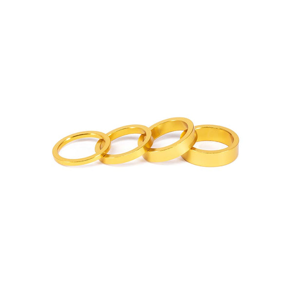 Salt Headset Spacer Headset Spacer 1-1/8 Height: 3mm/5mm/8mm/10mm 6061-T6 Aluminum Gold