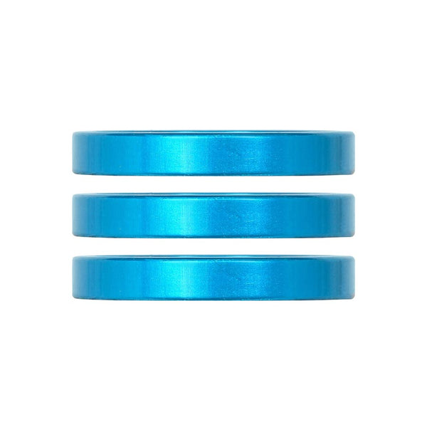 Industry Nine iRiX Headset Spacer 1-1/8'' Height: 5mm Aluminum Turquoise 3pcs