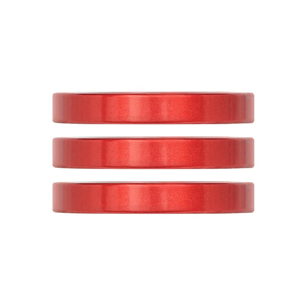 Industry Nine iRiX Headset Spacer 1-1/8'' Height: 5mm Aluminum Red 3pcs