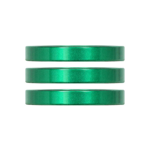 Industry Nine iRiX Headset Spacer 1-1/8'' Height: 5mm Aluminum Green 3pcs