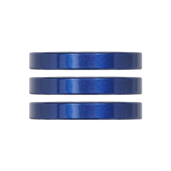 Industry Nine iRiX Headset Spacer 1-1/8'' Height: 5mm Aluminum Blue 3pcs