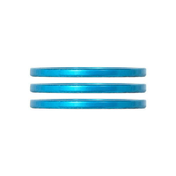 Industry Nine iRiX Headset Spacer 1-1/8'' Height: 2.5mm Aluminum Turquoise 3pcs