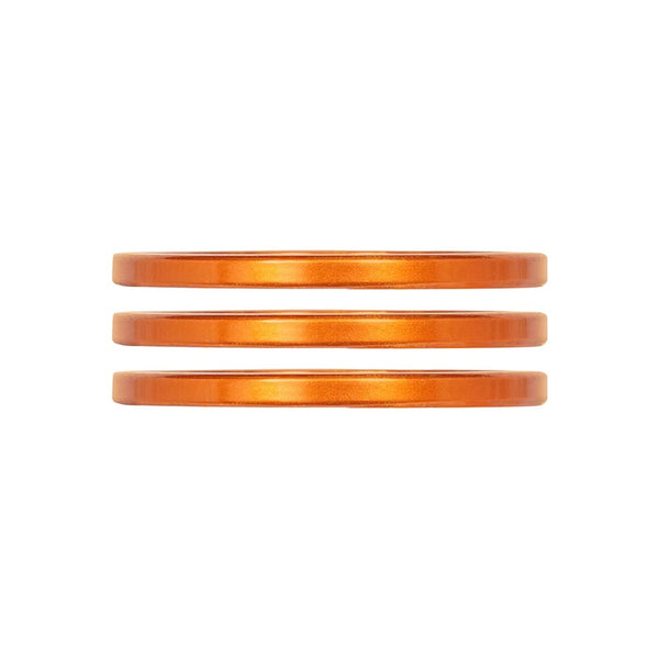 Industry Nine iRiX Headset Spacer 1-1/8'' Height: 2.5mm Aluminum Orange 3pcs