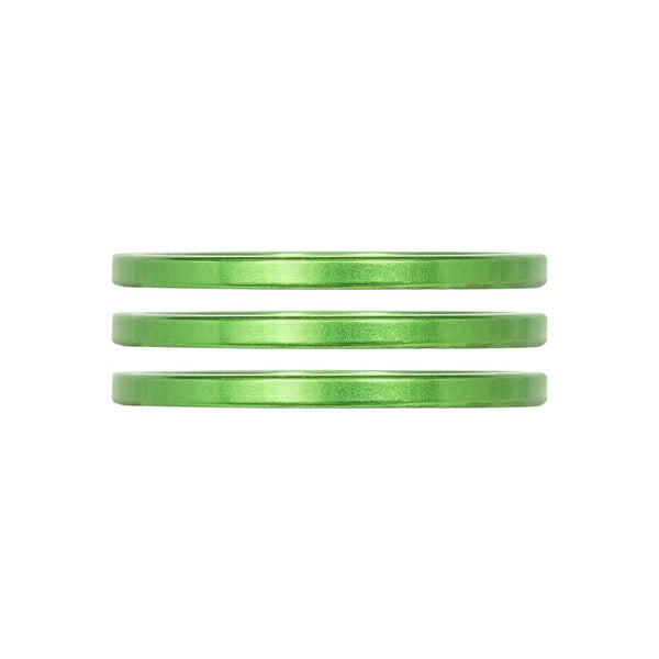 Industry Nine iRiX Headset Spacer 1-1/8'' Height: 2.5mm Aluminum Lime 3pcs