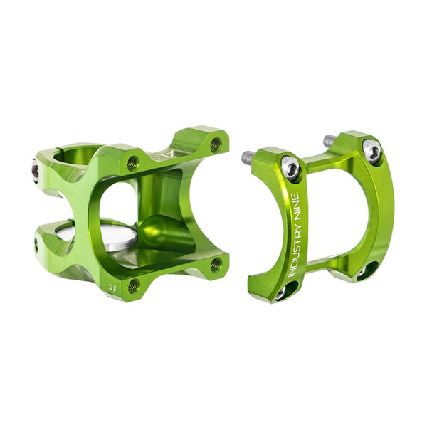 Industry Nine A318 Stem Diameter: 31.8mm Length: 50mm Steerer: 1-1/8'' 5° Lime Green