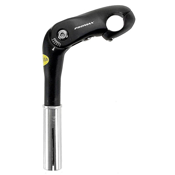 Promax 85mm 1 1/8 Adj OEM Black Stem Diameter: 25.4mm Length: 85mm Steerer: 22.2mm with 25.4mm adapter Black