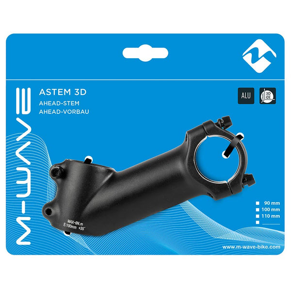 M-Wave ST-M3.2 Stem Diameter: 31.8mm Length: 100mm Steerer: 1-1/8'' 35° Black