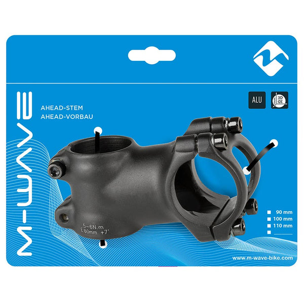 M-Wave ST-M3.1 Stem Diameter: 28.6mm Length: 60mm Steerer: 1-1/8'' ±7° Black