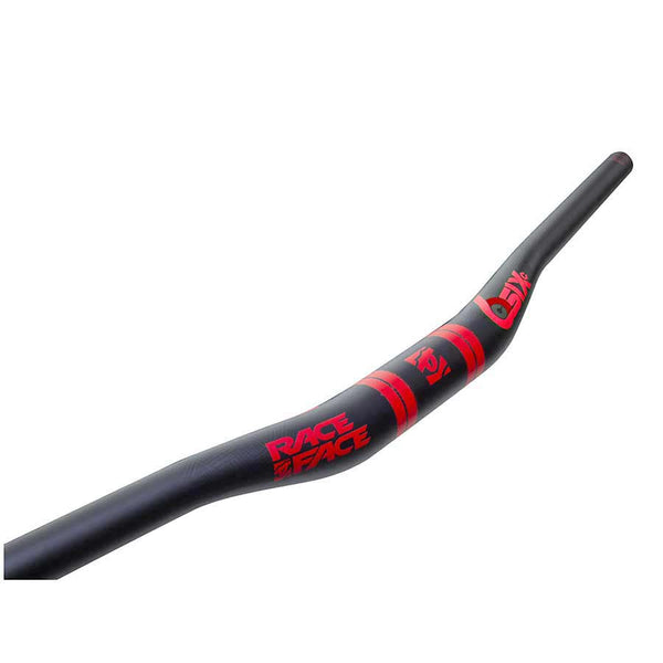 RaceFace SIXC Carbon Riser Handlebar: 35 x 820mm 20mm Rise Red