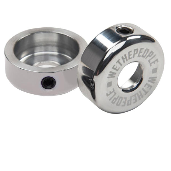 We The People Drop Bar Ends Silver Pair