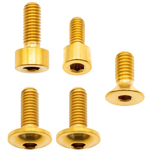Better Bolts Fox 32 Fork Ti Bolt Kit 2016-2024 Gold 5/Count
