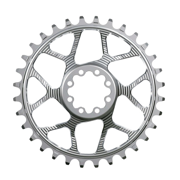 Works Components Round Chainring SRAM 8-Bolt 32T Boost 3mm Slv
