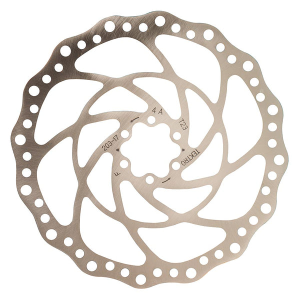 Tektro TR203-17 Disc Brake Rotor - 203mm 6-Bolt 2.3mm Thickness