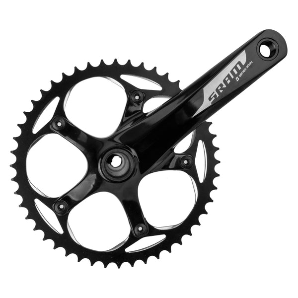 SRAM S-300 1.1 Courier Crankset - 170mm Single Speed 48t 130 BCD GXP Spindle Interface BLK