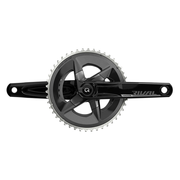 SRAM Rival AXS Crankset Quarq Power Meter - 165mm 12-Speed 48/35t Yaw 107 BCD DUB Spindle Interface BLK D1